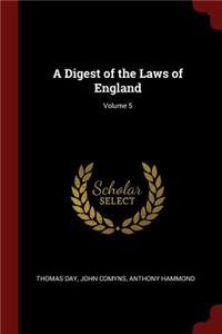 A Digest of the Laws of England; Volume 5