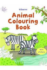 First Colouring Book Animals + Stickers