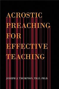 Acrostic Preaching for Effective Teaching