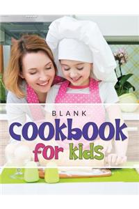 Blank Cookbook For Kids