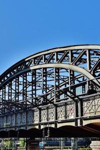 Hacker Bridge of Munich in Bavaria, Germany