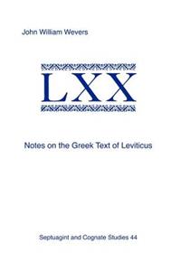 Notes on the Greek Text of Leviticus