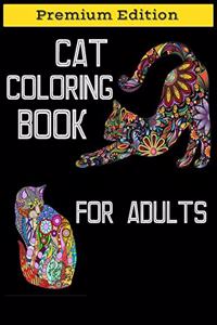 Cat Coloring Book for Adults