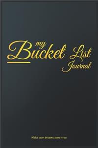 My Bucket List Journal