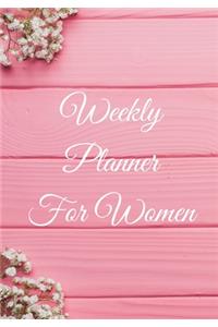 Weekly Planner for Women: Get organized efficiently! Weekly Planner for Women - Easy to Use - Organizer - Customizable, No Dates -Weekly Calendar - Birthday -Holidays - To Do