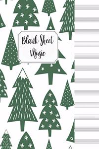 Blank Sheet Music Composition Manuscript Staff Paper Art Music Christmas Notebook Birthday Gift