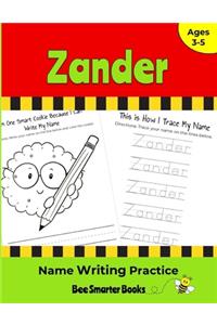 Zander Name Writing Practice