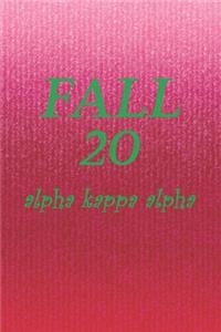 Fall 20 Alpha Kappa Alpha