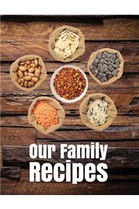 Our Family Recipes. Create Your Own Collected Recipe Book. Document all Your Special Recipes and Notes for Your Favorite. Collect the Recipes You Love in Your Own Recipe Book.