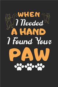 When I need A Hand I found Your PAW