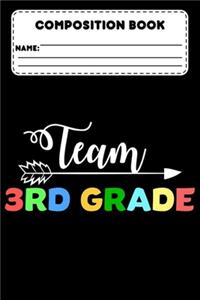Composition Book Team 3rd Grade