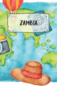 Zambia: Ruled Travel Diary Notebook or Journey Journal - Lined Trip Pocketbook for Men and Women with Lines