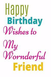 Happy Birthday Wishes To Notebook Journal