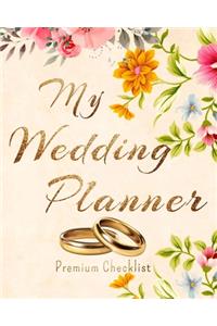 My Wedding Planner a Portable Guide to Organizing Your Dream Wedding 2021 / 2020 Wedding Planner golden wedding rings Aureate Gold design Auric Style Complete Wedding Planning Notebook and Organizer Checklists Budget Planner Bride Wedding Engagemen