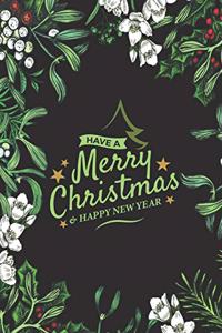 Christmas & Holiday Notebook - Blank Lined Journal Notebook for Writing Notes