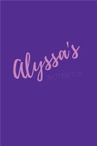 Alyssa's Notebook