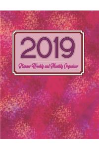 2019 Planner Weekly and Monthly Organizer