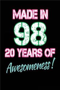 Made in 98 20 Years of Awesomeness