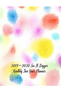 2019-2020 See It Bigger Monthly Two Year Planner