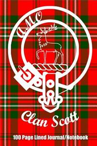 Clan Scott 100 Page Lined Journal/Notebook