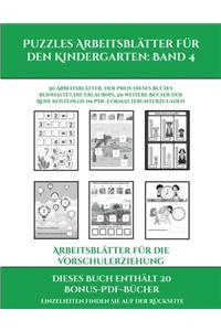 Arbeitsblätter für die Vorschulerziehung (Puzzles Arbeitsblätter für den Kindergarten