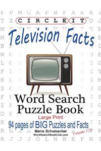 Circle It, Television Facts, Word Search, Puzzle Book