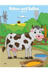 Malbuch mit Kühen und Bullen 2