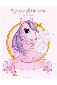 Pegaso e gli Unicorni Libro da Colorare 1