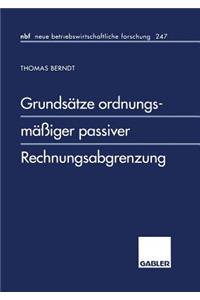 Grundsätze Ordnungsmäßiger Passiver Rechnungsabgrenzung