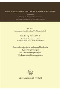 Anwenderorientierte Und Prozeßbedingte Systemergänzungen Zur Kleinrechnergestützten Werkzeugmaschinensteuerung
