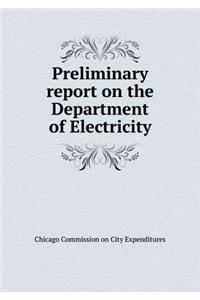 Preliminary Report on the Department of Electricity