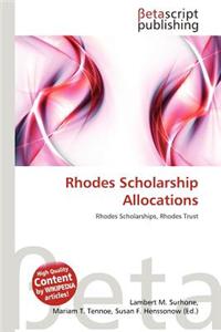 Rhodes Scholarship Allocations