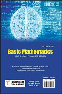 Basic Mathematics for MSBTE K Scheme (I - Common - 311302)