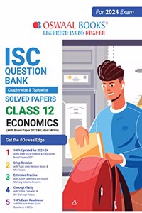 Oswaal ISC Question Bank Class 12 Economics Book (For 2024 Board Exams)