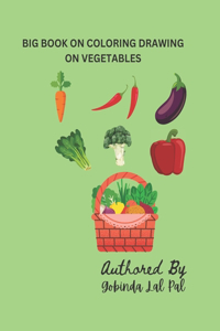 Big Book on Coloring Drawing on Vegetables