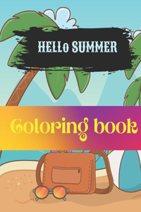 hello summer coloring book