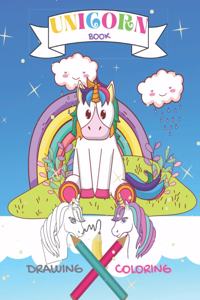 UNICORN Drawing Coloring Book