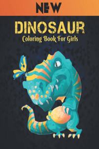 Dinosaur Coloring Book for Girls