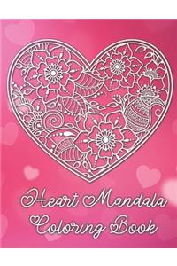 Heart Mandala Coloring Book