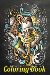 Ice Cream Coloring Book