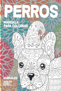 Mandala Para Colorear - Alivio del estrés Mandala - Animales - Perros