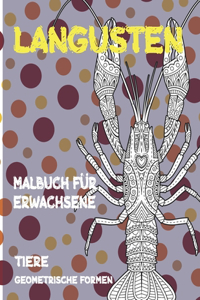 Malbuch für Erwachsene - Geometrische Formen - Tiere - Langusten