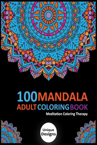 100 Mandala Adult Coloring Book