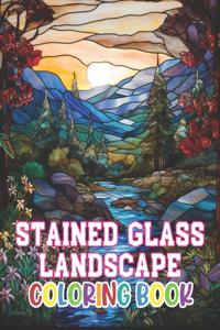Stained Glass Landscape Coloring Book