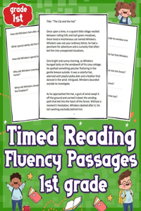 Timed Reading Fluency Passages 1st Grade
