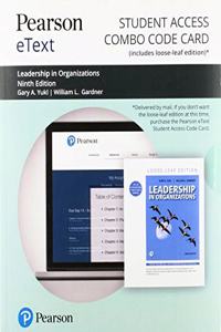 Pearson Etext for Leadership in Organizations -- Combo Access Card