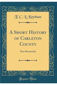 A Short History of Carleton County: New Brunswick (Classic Reprint)