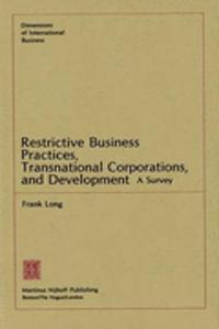 Restrictive Business Practices, Transnational Corporations and Development