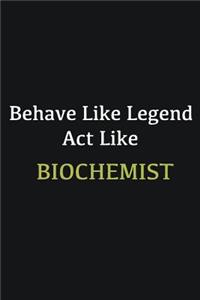 Behave like Legend Act Like Biochemist