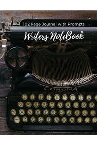 Writers Notebook 102 Page Journal with Prompts